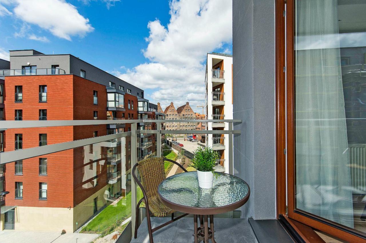 Stylish Apartment Oldtown Riverview Balcony Gdansk Dış mekan fotoğraf