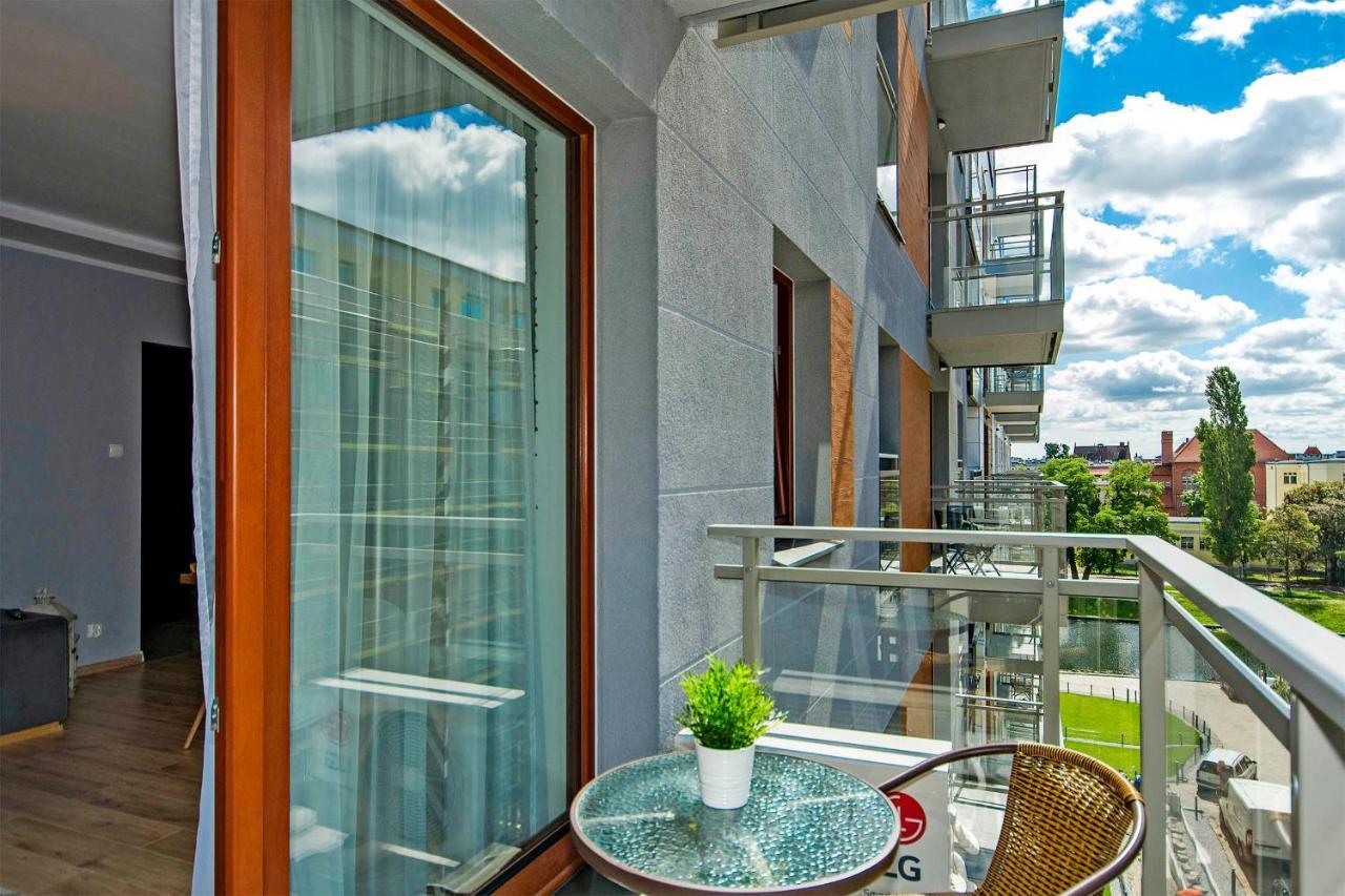 Stylish Apartment Oldtown Riverview Balcony Gdansk Dış mekan fotoğraf