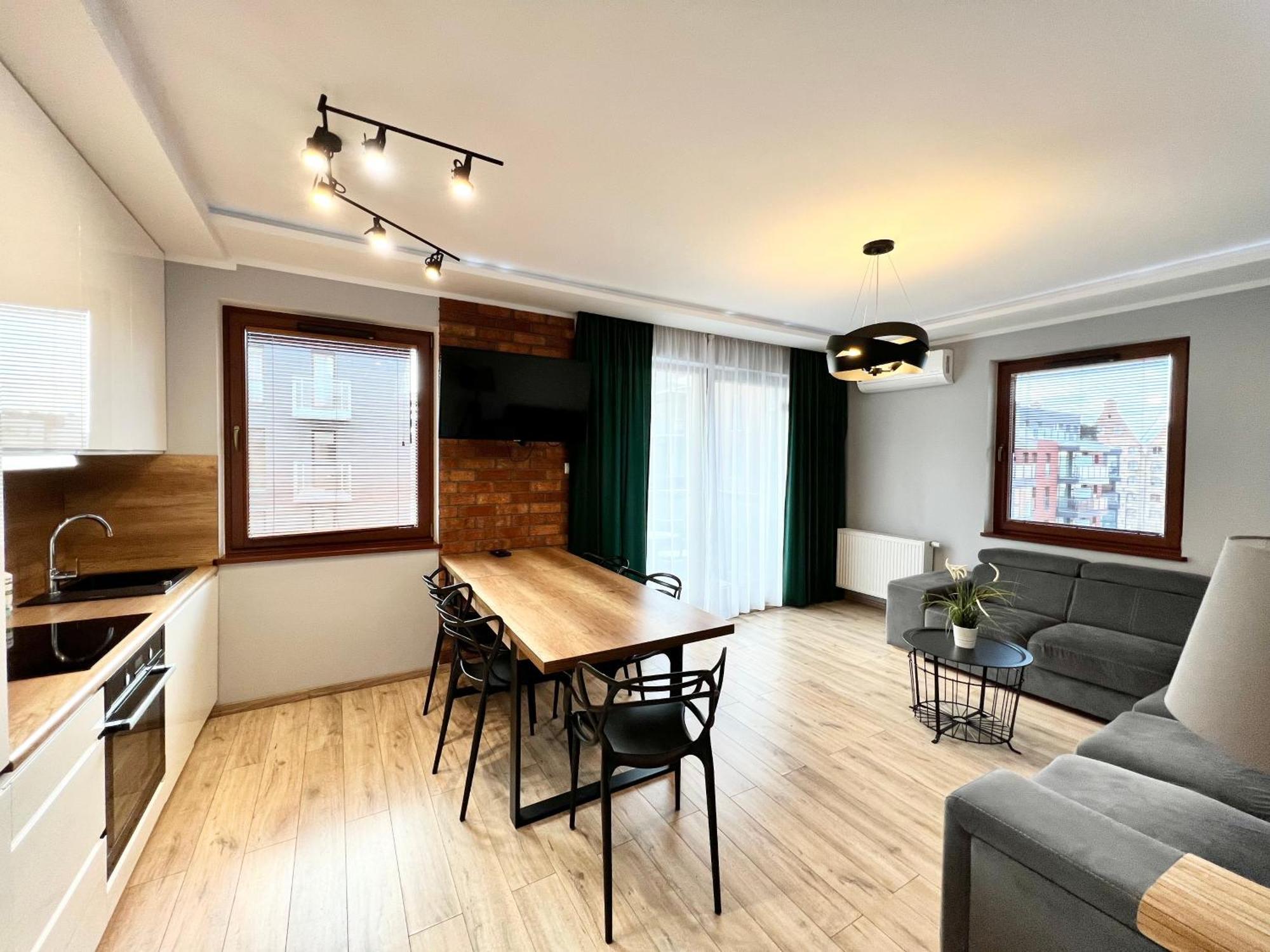 Stylish Apartment Oldtown Riverview Balcony Gdansk Dış mekan fotoğraf